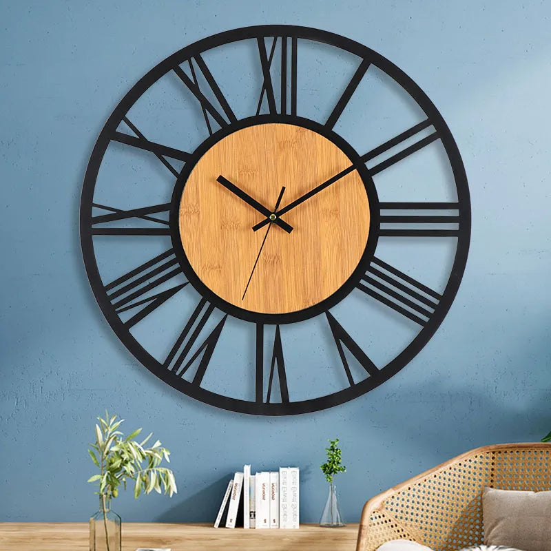 Horloge Murale Métal 40 cm – Style Antique & Élégance Européenne