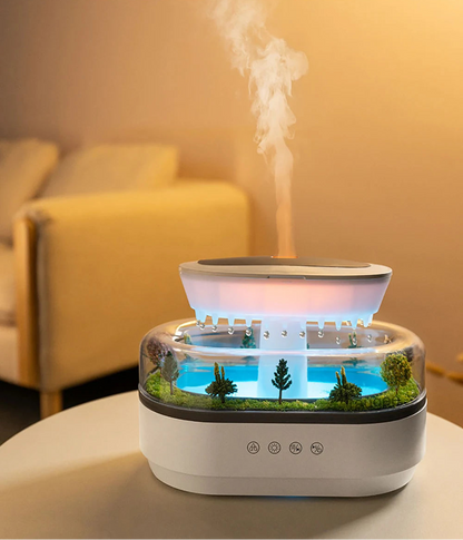 Humidificateur & Diffuseur d’Huiles Essentielles Raindrop – Relaxation et Bien-être