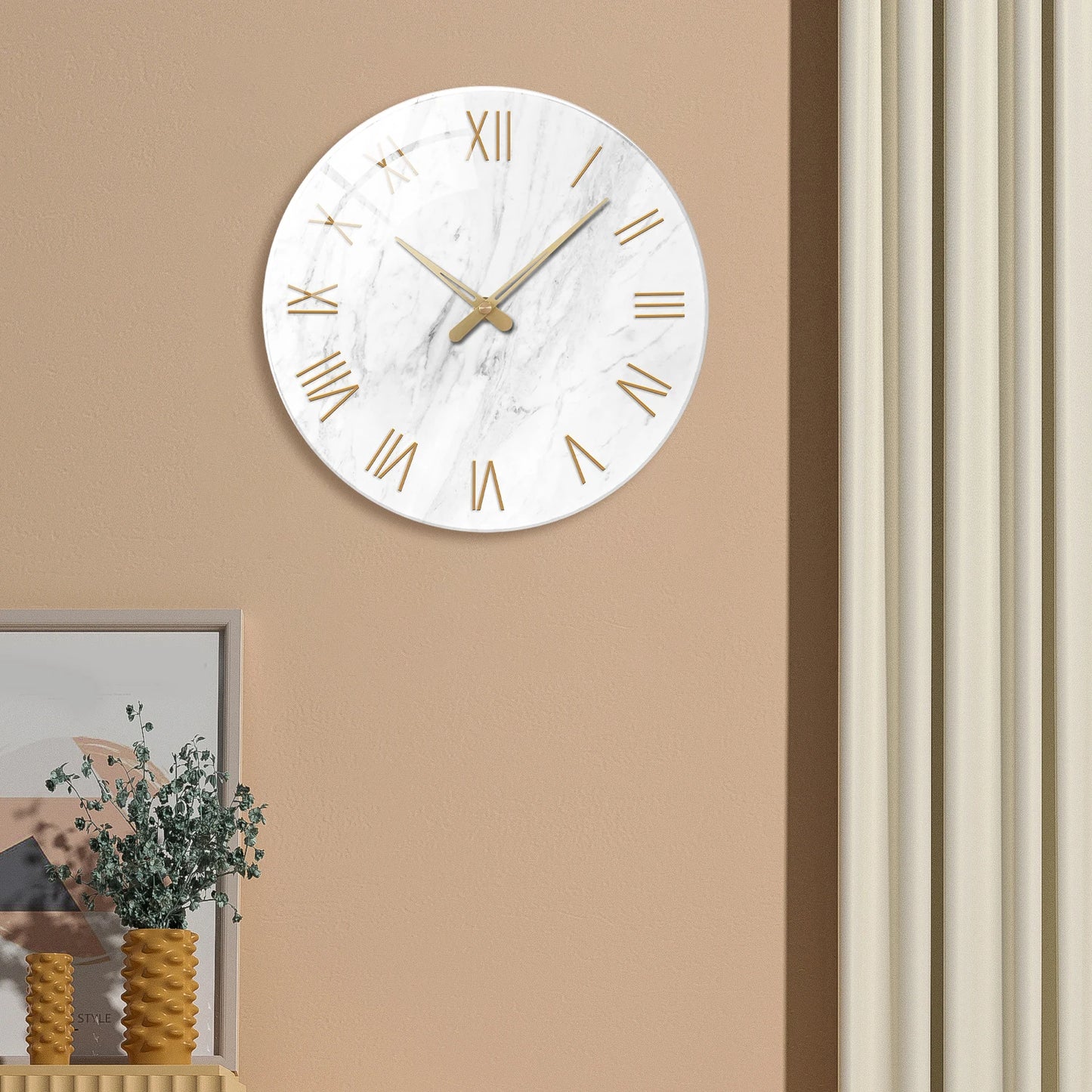 Horloge Murale en Verre 30 cm – Élégance & Modernité