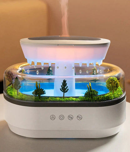 Humidificateur & Diffuseur d’Huiles Essentielles Raindrop – Relaxation et Bien-être