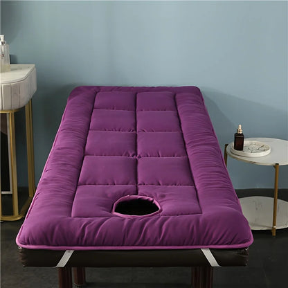 A High-end Massage Mat Suitable for Spa Salon Massage Massage Table Mat Bed Cover Breathable Beauty Comfort with Holes