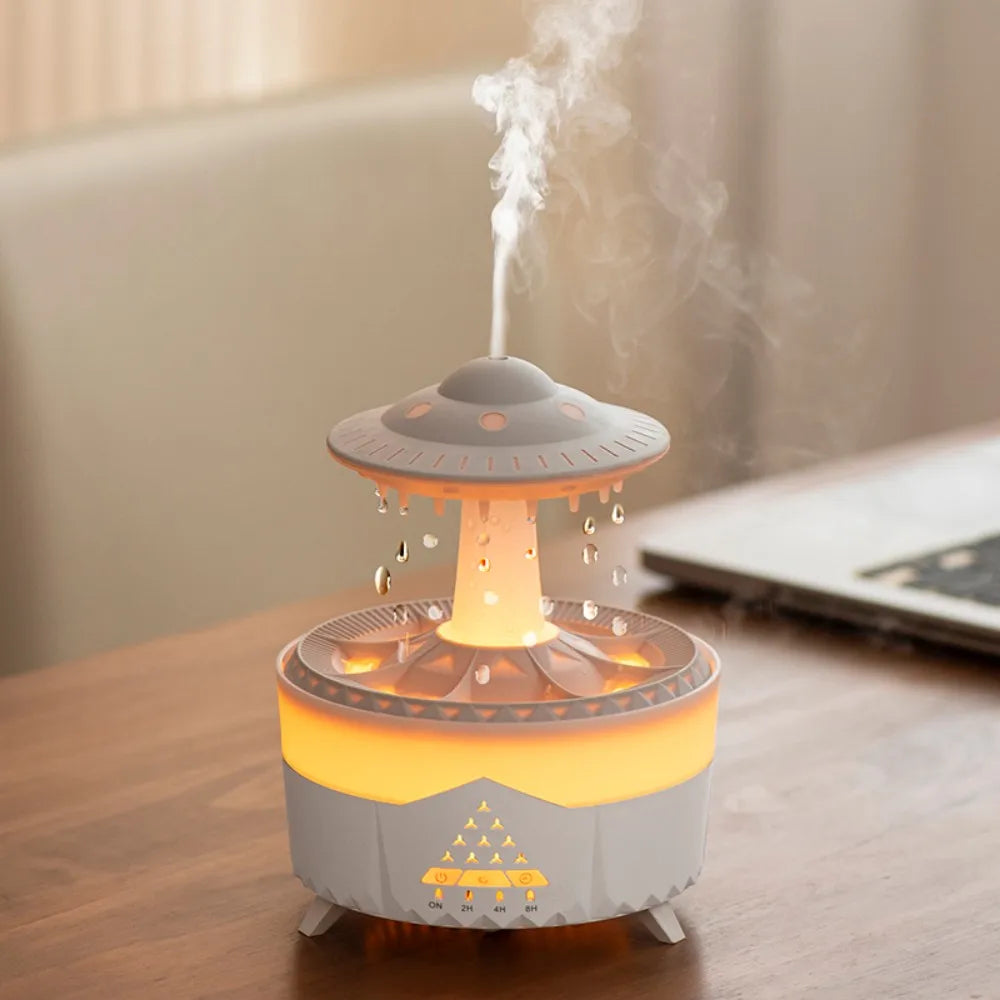 Diffuseur d'Huiles Essentielles & Humidificateur Raindrops – Ambiance Relaxante & Brume Apaisante