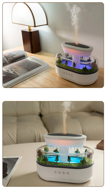 Humidificateur & Diffuseur d’Huiles Essentielles Raindrop – Relaxation et Bien-être