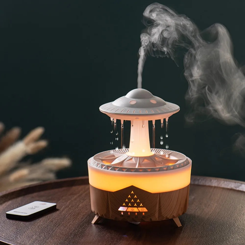 Diffuseur d'Huiles Essentielles & Humidificateur Raindrops – Ambiance Relaxante & Brume Apaisante