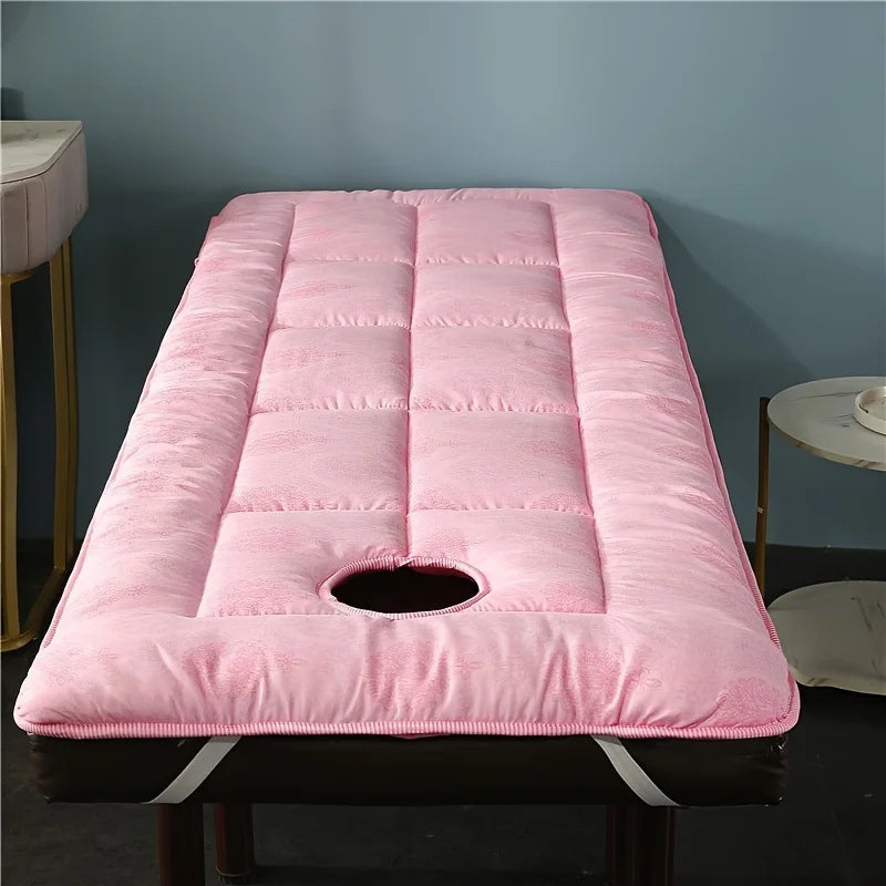 A High-end Massage Mat Suitable for Spa Salon Massage Massage Table Mat Bed Cover Breathable Beauty Comfort with Holes